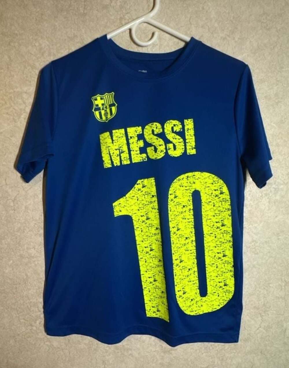 FC Barcelona Lionel Messi #10 Blue Soccer T-Shirt XL